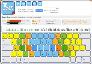 Schreibtrainer Tastaturschreiben Type Writer