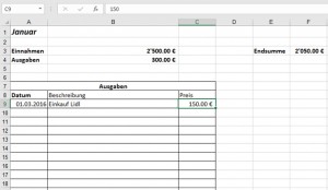 vorlage Haushaltsbuch excel